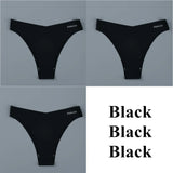 Hot Silk Sexy Women's Panties String Seamless Thongs Female Underwear Tanga Panties Low-Rise Lingerie Panty