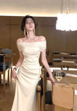 Midi Dresses for Women 2023 Summer New Off Shoulder Sexy Evening Party Female Clothes Fashion Slim Vintage Korean