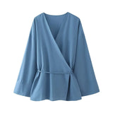 Zingj Women's French Kimono High Waisted Straight Set