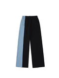 Jeans Women 2023 Korean Autumn All-match Loose Harajuku Female Chic Patchwork Casual High Waist Wide Leg Denim