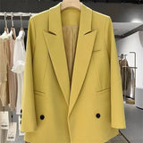 Zingj Small Suit Jacket Female Spring And Autumn 2024 New Korean Version Straight Tube Casual Niche Design Fried Street Fashion