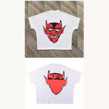 Street Cartoon Long Printed Short-Sleeved Y2K Summer Casual Loose Couple