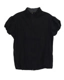 Thin Sun Protection Short Sleeve Jackets Vintage Slim Stand Neck Coat Casual Zipper Y2k Aesthetic Cargo Solid