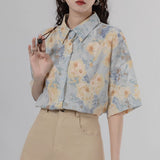 Blouse Women Beach Shirt Blouses for Women Fashion 2024 Women's Summer Blouse Top Female Elegant Social Women's