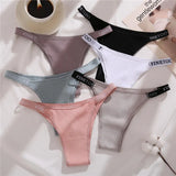 Panties Thong Pantys Underwear Women's Panties Cotton Briefs Female Underpants Solid Color Intimates Lingerie for