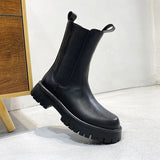 Zingj Boots Autumn Breathable Male High Top Leather Shoes Work Boots Korean British Style Ankle Boots
