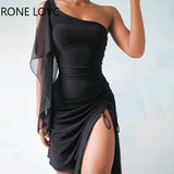 Women Solid Mesh Contrast Sleeveless Slit Long Dress Bodycon Dress Summer
