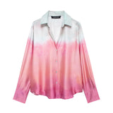 New Tie-Dye Printed Shirt 8339211 Casual Pants