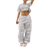 Street Overalls Autumn Low Waist Trousers Thin