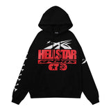 Printing Leisure Retro Tide Card Loose Hooded Sweaters For Men And