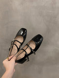 Zingj Women's Shoes 2023 New Summer French Night Black Spring And Autumn Single