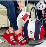Heel Sandals Summer 2024 New Thick-Soled Muffin Roman Shoes Students Korean Version Of Large Size Women's