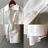Vintage Blouse Women Autumn Long Sleeve Shirt Women Korean Style Loose Casual White Tops Solid Elegant Blusas All