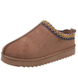 National Fashion Snow Boots Women's Shoes On The Bottom Of Autumn And Winter Indoor And Outdoor Low