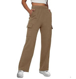 Sports Trousers High Waist Slimming Straight