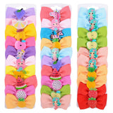 Unicorn Fruit Hair Bows With Clip For Cute Girls Hair Clips Handmade Hairpins Barrettes Headwear Kids Hair