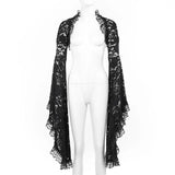 Spring 2024 New Sexy Cardigan Blouse Dark Style Slim Classical Lace Blouse