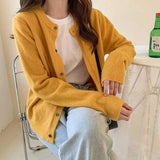 Zingj Autumn And Winter New Cashmere Knitted Cardigan Woman Loose Gentle Wind Outside Wearing Long-Sleeved Knitted Sweater Coat