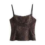 New Silk Satin Textured Underwear Printed Blouse