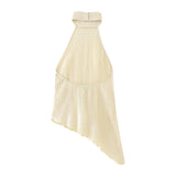 New Autumn Style Asymmetrical Neck Top 0219810 Pleated Trousers