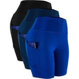 Shorts Pocket Five Points Female Fitness Training Running Cycling Tight Exercise