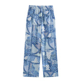 Spring Paisley Printed Shirt 3345777 Printed Pants