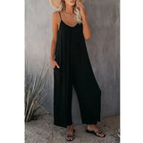 Sling Summer Solid Sleeveless Color Pocket Casual