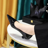Zingj Retro Fashion Simple And Comfortable Low With Cat With Shallow Mouth Pointed Party Women's Shoes Spring And Autumn Single