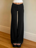 vintage high waist flared straight leg