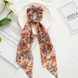 Women Streamers Bohemian Scrunchies Print Elastic Hair Bands Girls Hair Ropes Ties Holder Ponytail Headwear Hair