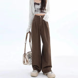 Vintage High Waist Straight Baggy Jeans-Outfit