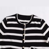And Winter New Row Buckle Knitted Coat