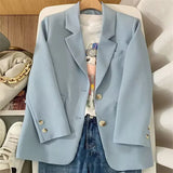 Zingj Jacket Female Spring New Korean Version Classic Two Buckle Temperament Orange Loose Casual Web Celebrity Small Suit