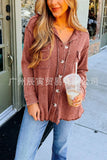 The Ins Hot Autumn Winter Lady Coat Waffle Do Old Design Feeling Fur Lapel Loose Coat-Outfit