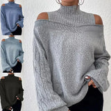 Long Striped Knitted Cardigan Large Version Of Loose Long-Sleeved Sweater Coat