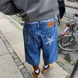 Devil Island Jeans Star Embroidered Jacket High Street Vintage