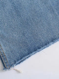 ZBZA 2022 Vintage Jeans Woman High Waist Jeans Loose Boyfriend Jeans For Women Denim Wide Leg Pants
