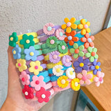 New Girls Cute Cartoon Nylon Elastic Hair Bands Children Ponytail Holder Rubber Bands Scrunchie Kids Hair