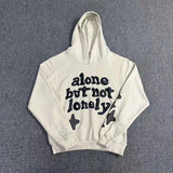 High Street Tide Card Letter Printing Loose Hooded Sweater Suit For Men And