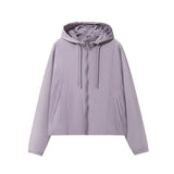 Ten-Twenty Fall Thin Hooded Trench Coat Bat Sleeve Sun Protection Suit Outdoor Short Jacket Jacket Women-Outfit