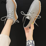 Women Shoes Patent Leather Lace Up Thick Heel Increased Flat Platform Oxford Shoes Woman Loafers Solid Casual Shoes Plus