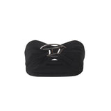 Zingj Women's Ins Fashion Trends Y2K Metal Decoration Hot Girl Show Navel Beauty Back Sexy Wipe- Outfit