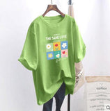 casual women's T-shirt Ulzzang streetwear Kawai fruit print T-shirt Korean shirt Harajuku short-sleeved camiseta