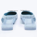 ZAR 2022 Summer New Women Rhinestone Pointed Toe Shallow Mouth Flat Sandals Slippers Back Strap Baotou Temperament Muller