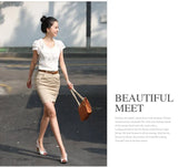 Size Women Shirts Summer Casual O-Neck Chiffon Blouse Women Top Camisa Feminina Short Sleeve Ladies Work Blouse Femme