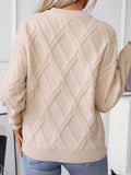And Winter New Sweater Women's Knitted Jersey Jersey Loose Round Collar Coat