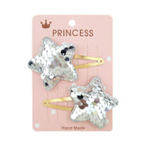 Sequins Cartoon Love Heart Crown Hair Clips for Girls Handmade Boutique Hairpins Baby Clips Kids Hair Accessories