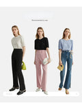 O-Neck Short Slevee Women T-Shirts Solid 2022 Summer New Art Women Tops Texture Sense French Bubble Half Sleeve