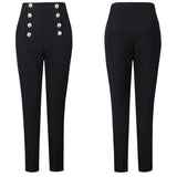 Breasted Elastic Slim Fit Skinny