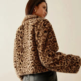 Faux Fur Leopard Jacket- Outfit